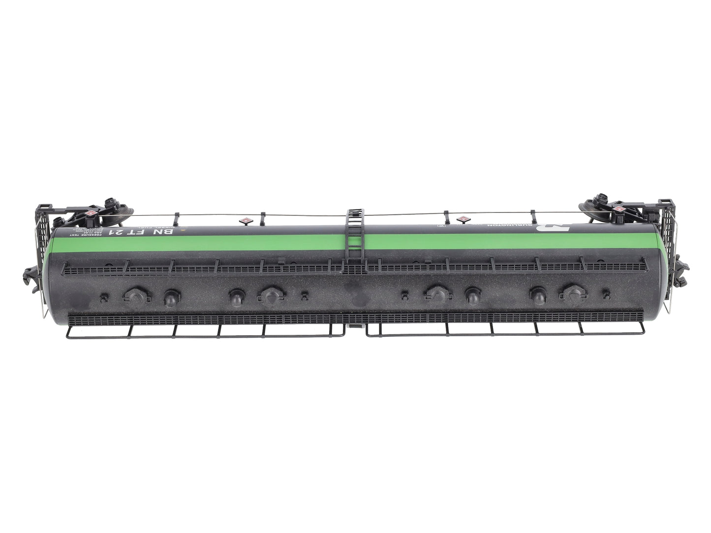 MTH 20-90014A O Burlington Northern 20K 4-Compartment Tank Car #21 EX/Box