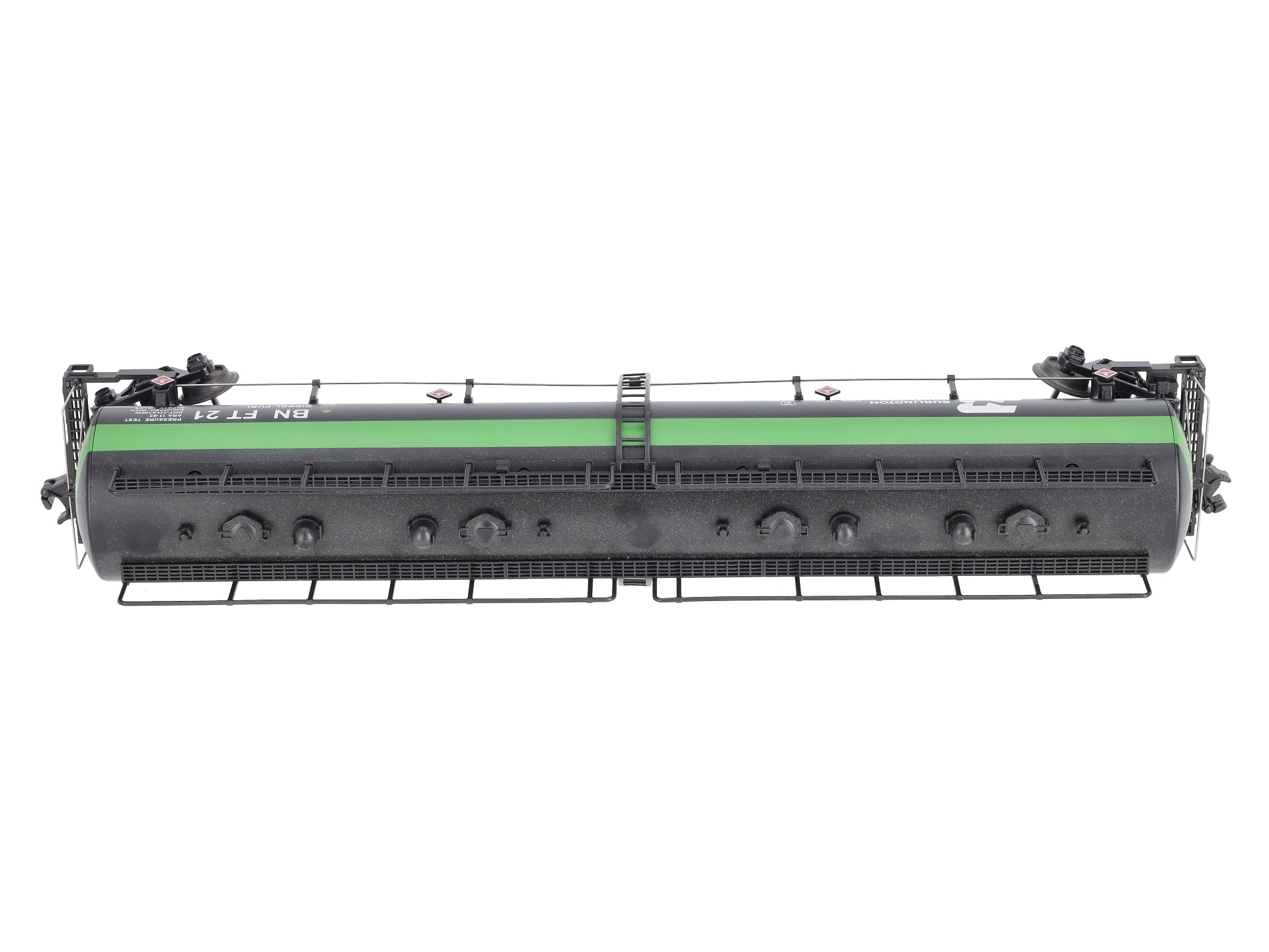 MTH 20-90014A O Burlington Northern 20K 4-Compartment Tank Car #21 EX/Box