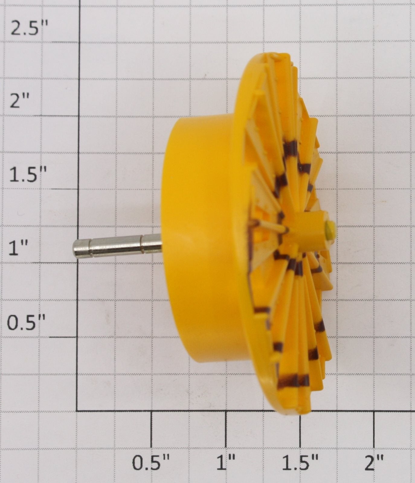 Lionel 18400-16 Yellow Snow Blower Impeller Assembly with Brown Stripe