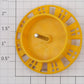 Lionel 18400-16 Yellow Snow Blower Impeller Assembly with Brown Stripe