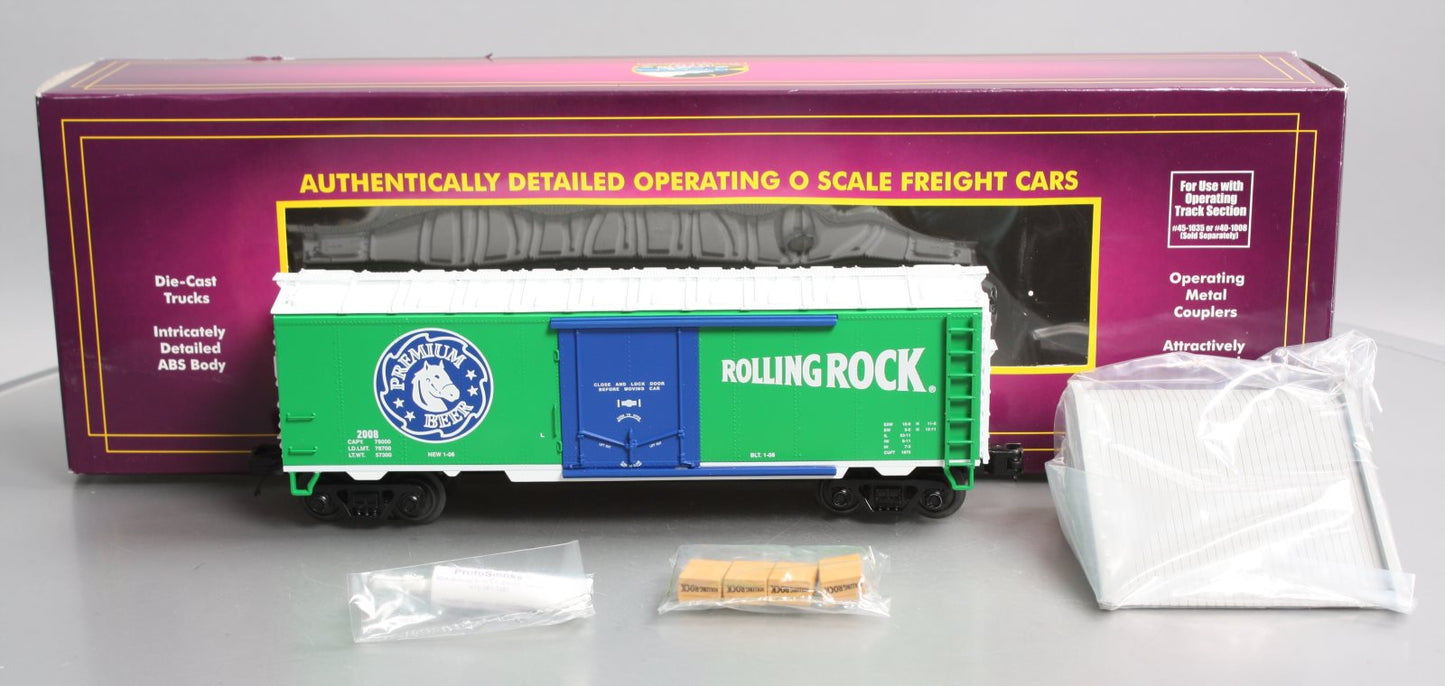 MTH 20-94205 O Rolling Rock Operating Reefer Car #2008