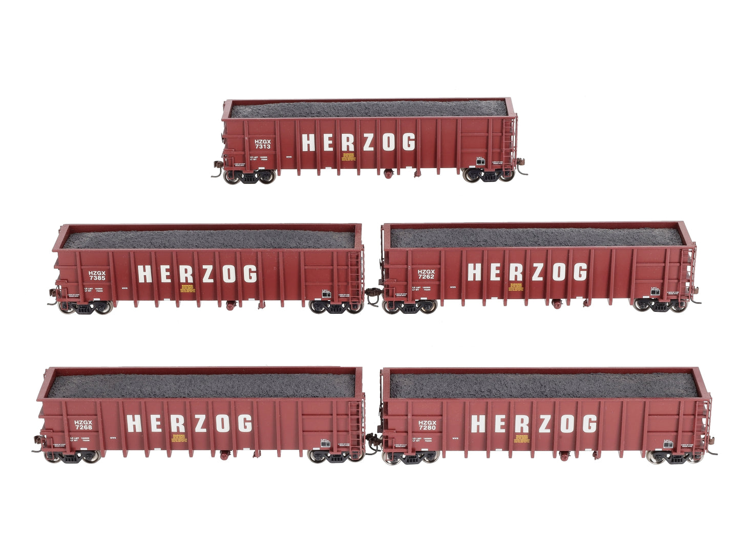 Athearn 95787 HO RTR Thrall Gondola w/Load, Herzog #1 (5)
