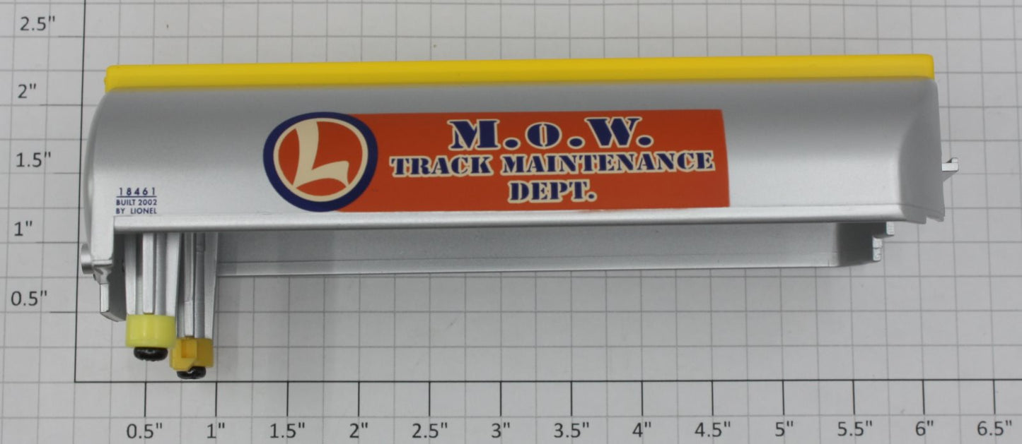 Lionel 18461-14 Silver Painted Mow Track Cleaner Tank Cover