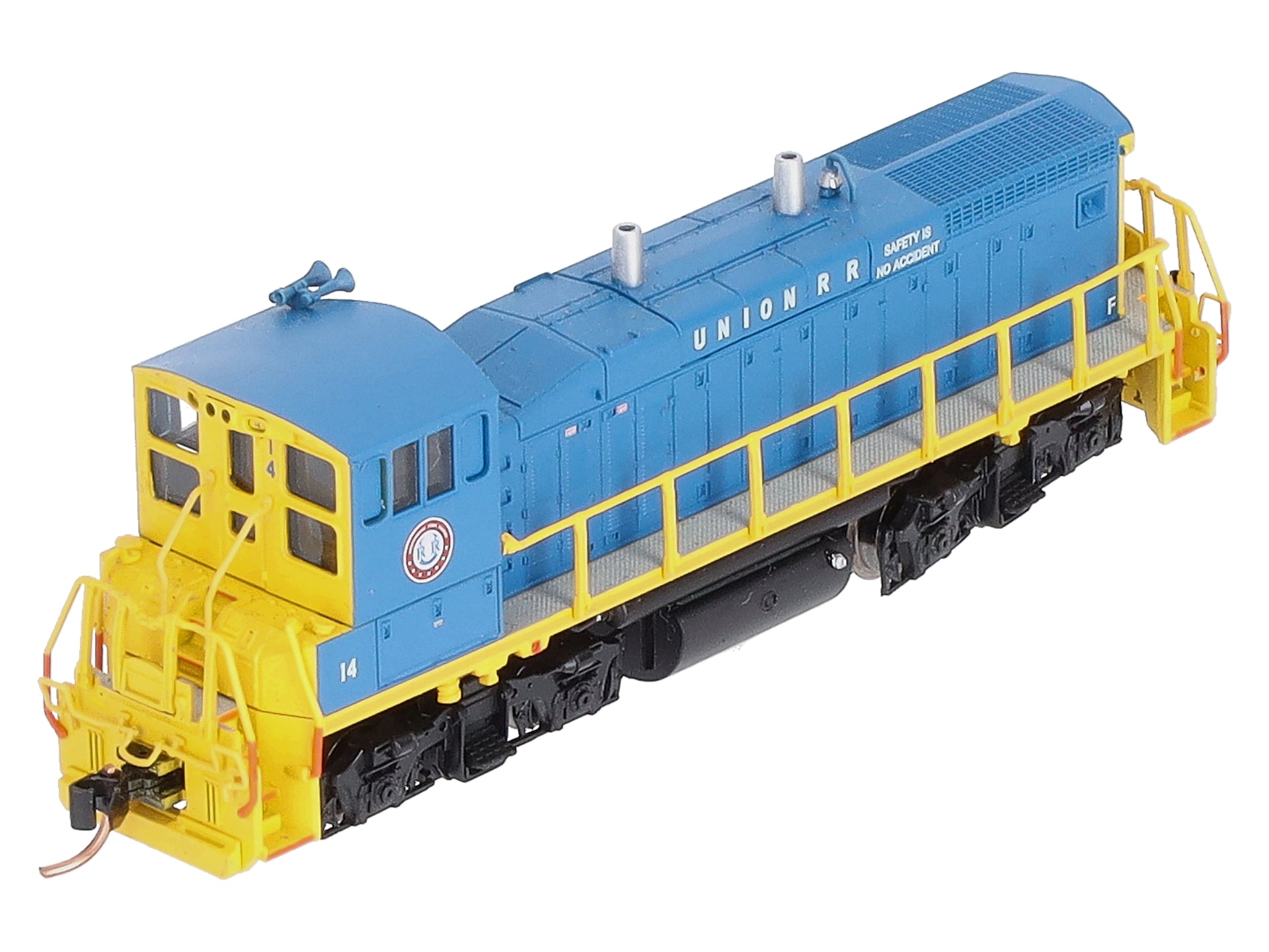 Atlas 52296 N Scale Union RR MP-15DC Diesel Locomotive #26 – Trainz