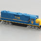 Atlas 47847 N Scale D&H GP-38 Diesel Locomotive #7318