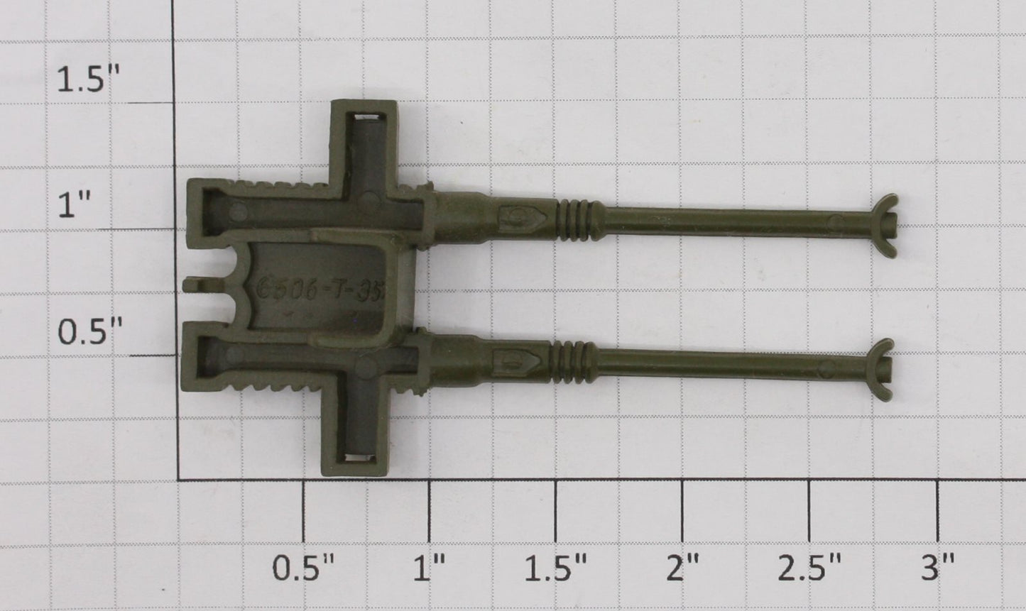 Lionel 6435-20 Olive Green Dual Anti-Aircraft AA Guns