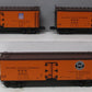 Lionel 6-11657 O Gauge Pacific Fruit Express Woodsided Refrigerator (Set of 3)