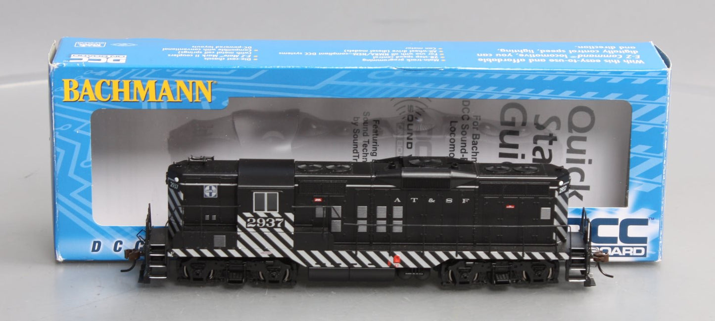 Bachmann 62809 HO Santa Fe GP9 Dynamic Brakes Diesel Locomotive #2937 w/ DCC