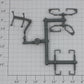 Lionel 12844-10 Dark Gray Lift Handles and Grab Rails (Set of 9)