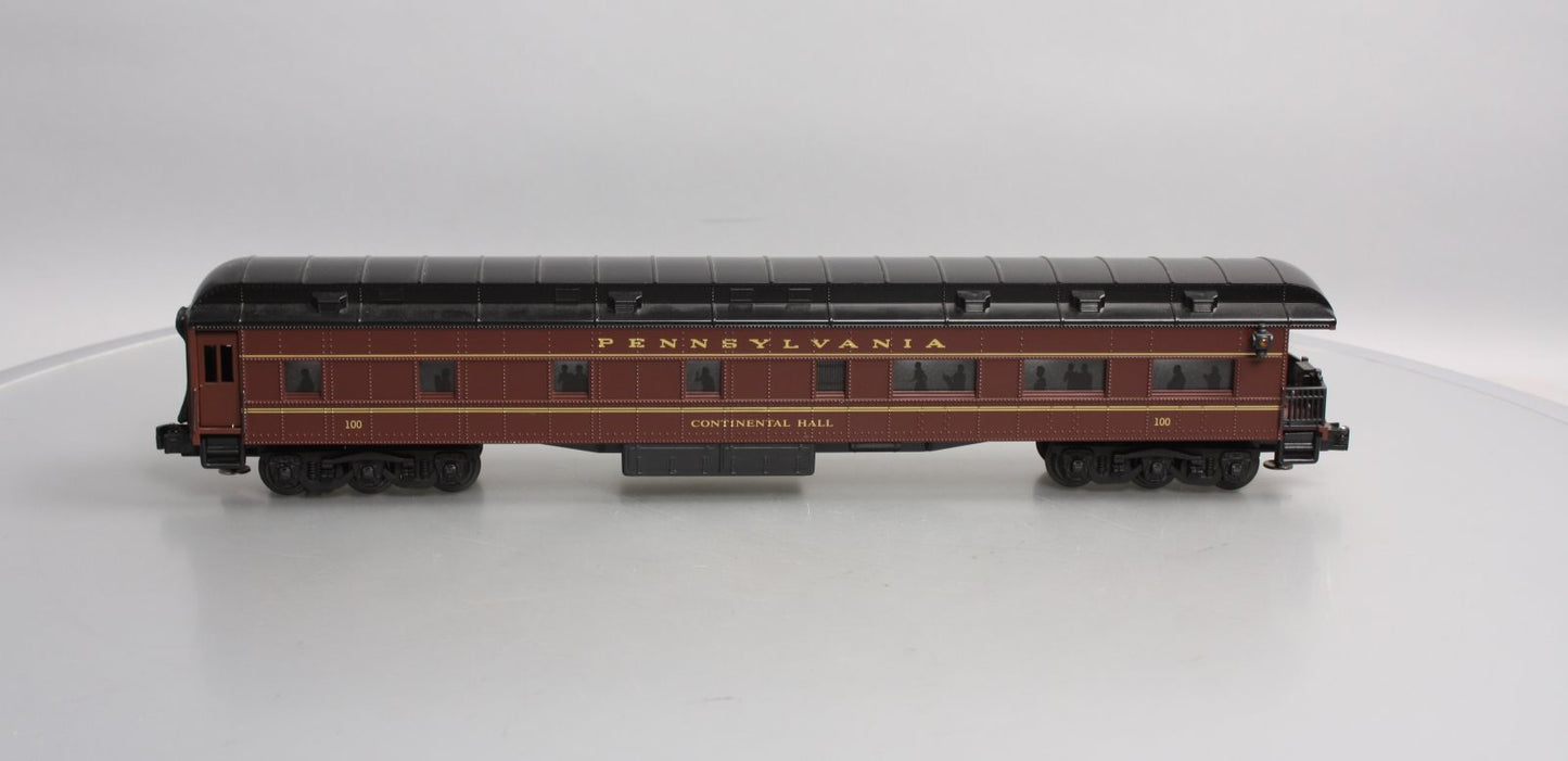K-Line K-100 O Pennsylvania "Continental Hall" Heavyweight Observation Car #100 EX/Box