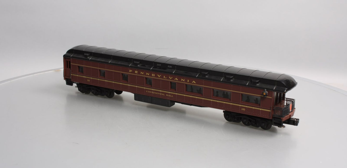 K-Line K-100 O Pennsylvania "Continental Hall" Heavyweight Observation Car #100 EX/Box