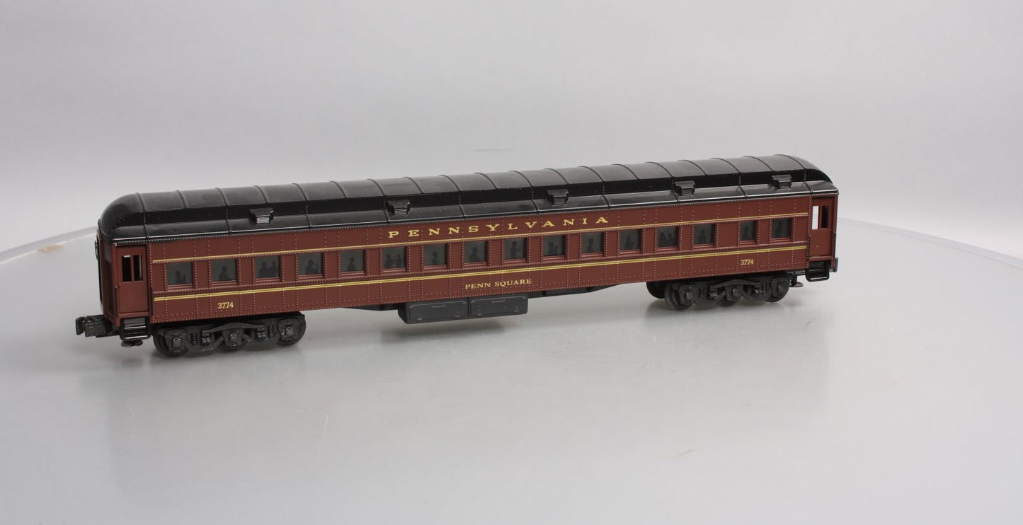 K-Line K-3774 O Gauge Pennsylvania "Penn Square" 18" Heavyweight Coach Car #3774 EX/Box