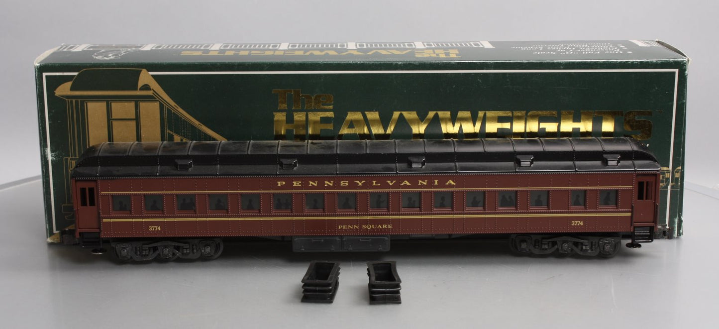 K-Line K-3774 O Gauge Pennsylvania "Penn Square" 18" Heavyweight Coach Car #3774 EX/Box