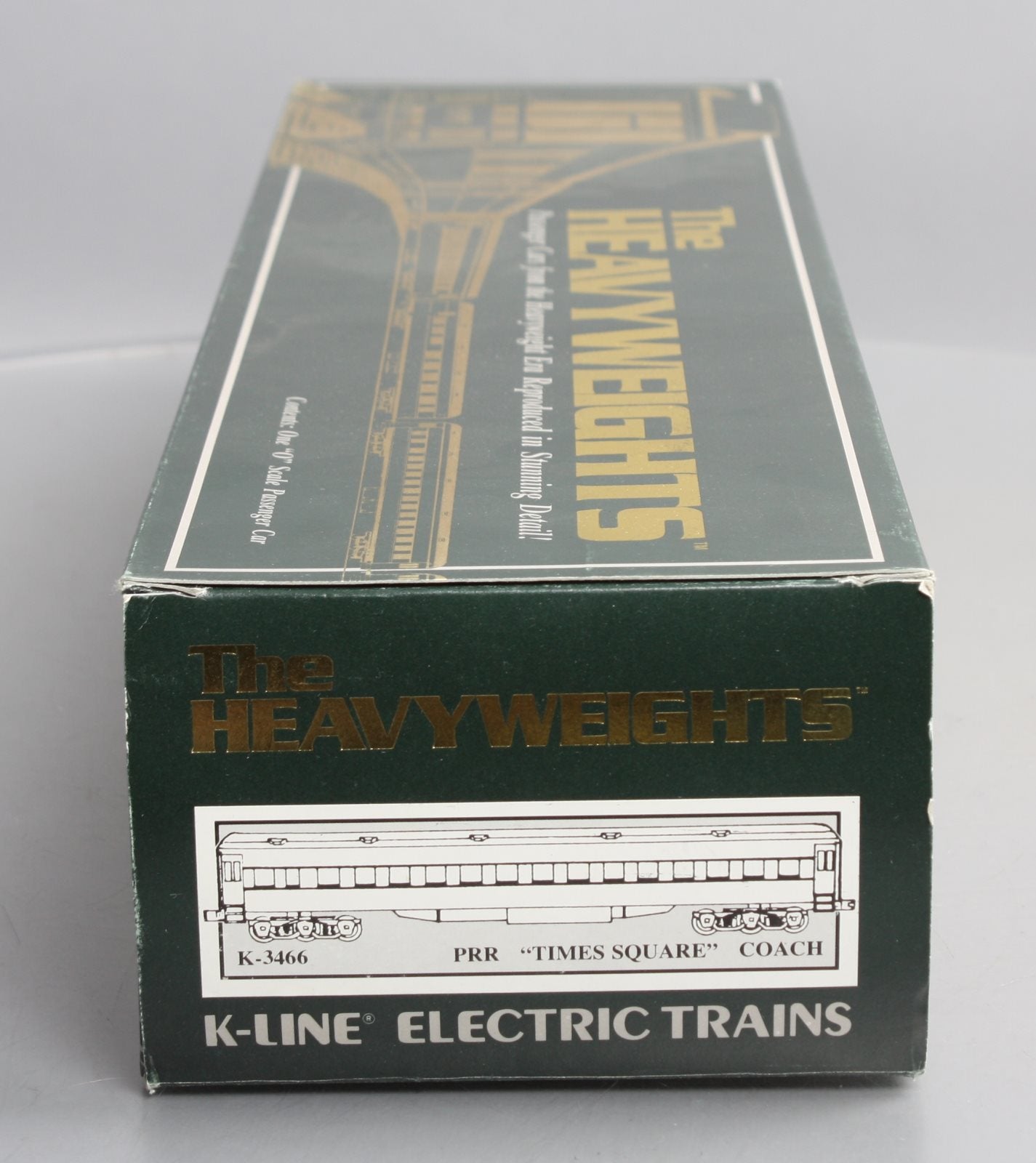 K-Line K-3466 O Pennsylvania "Time Square" 18" Heavyweight Coach Car #3466 LN/Box