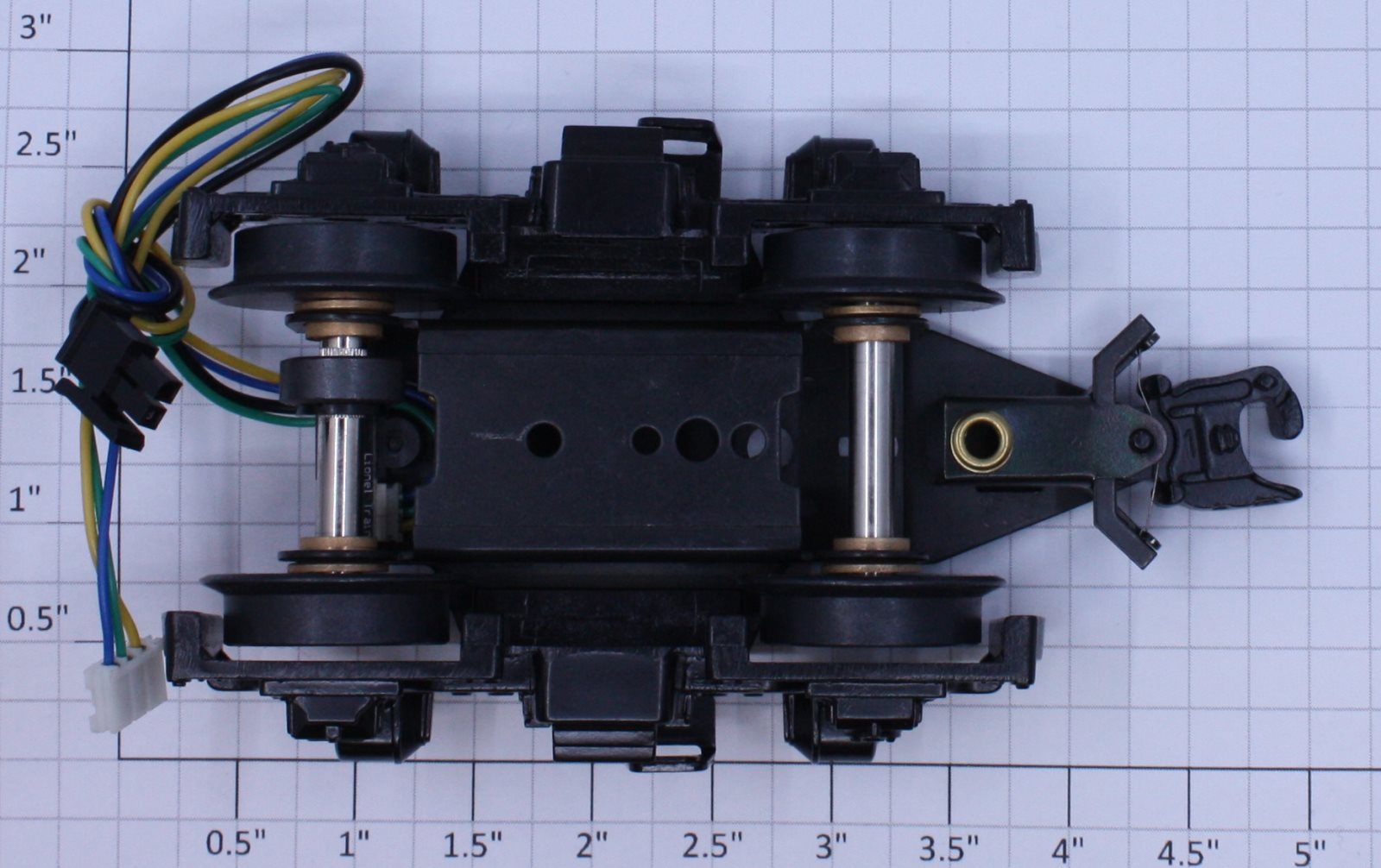 Lionel 24527-570 F-3 4-Wheel Black Dummy Truck with Sensor