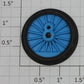 Lionel 18719-124 Tank Engine End Wheel with Blue Spoked Insert