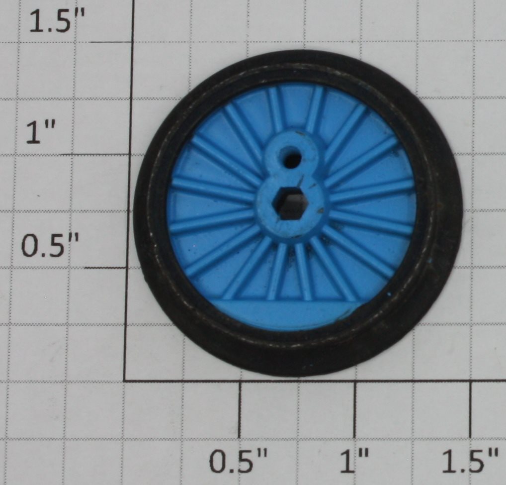 Lionel 18719-124 Tank Engine End Wheel with Blue Spoked Insert