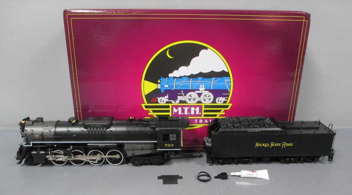 MTH 20-3796-1 O Gauge NKP 2-8-4 Berkshire Steam Engine W/ PS3 #763 (Hi-Rail) LN/Box