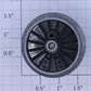 Lionel 8315-530 Gear Wheel and Axle with Plain Black Wheel Insert