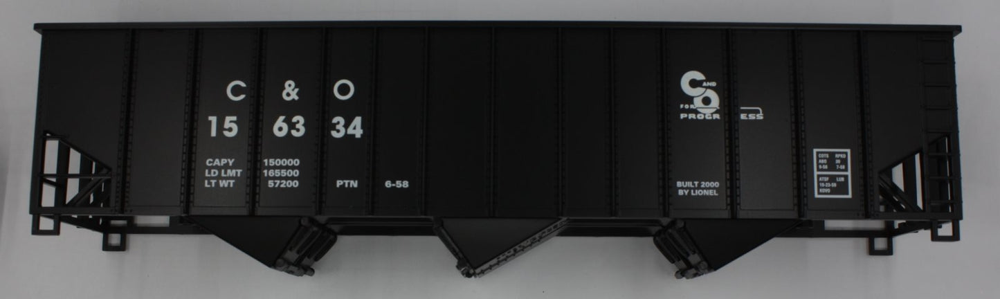 Lionel 17152-7 #156334 C&O 3-Bay Hopper Shell