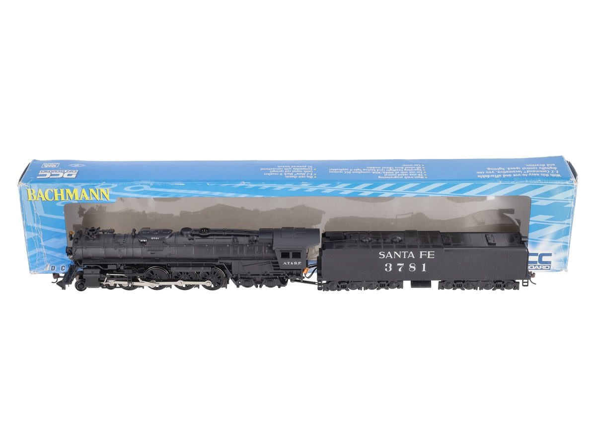 Bachmann 50802 HO Santa Fe 4-8-4 Northern Steam Locomotive #3781 w/DCC LN/Box