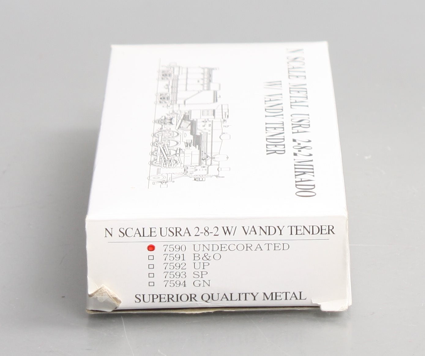 Model Power 7590 N Undecorated 2-8-2 Mikado w/Vanderbilt Tender
