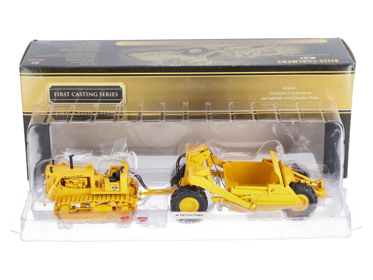 First Gear 58-3153 1:50 Allis-Chalmers HD-21 Crawler with Ejector Scraper