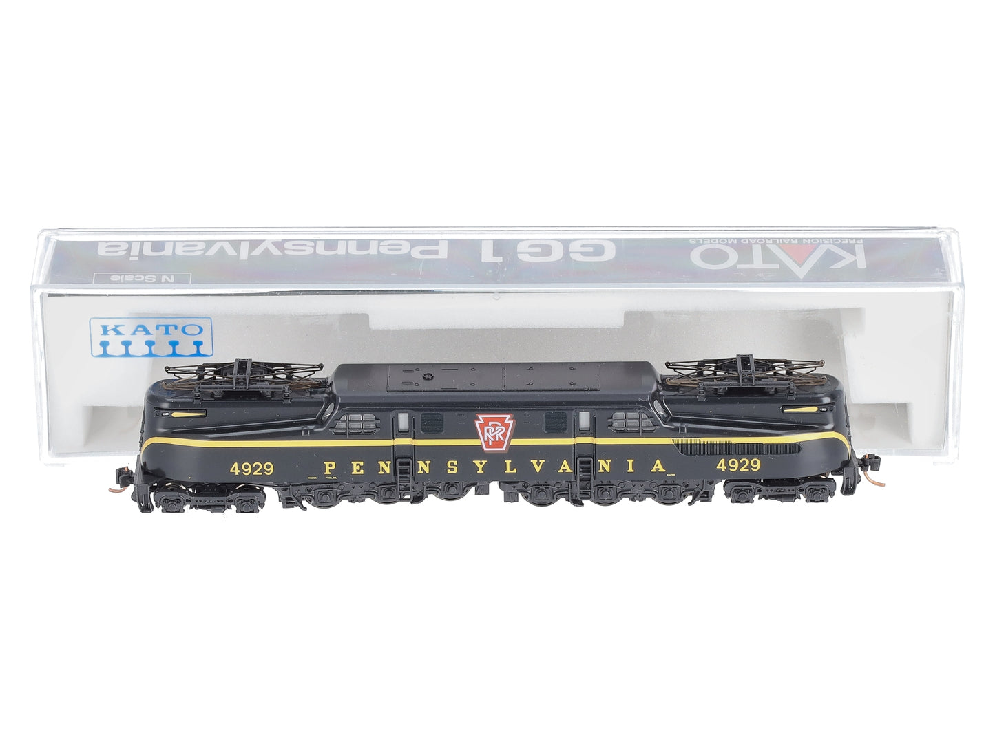 Kato 137-2012 PRR Green Single Stripe GG-1 Electric Locomotive #4929