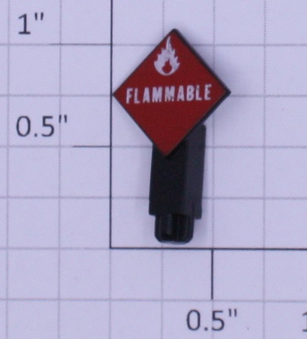 Lionel 87602-157 G Scale Flammable Placard Holder