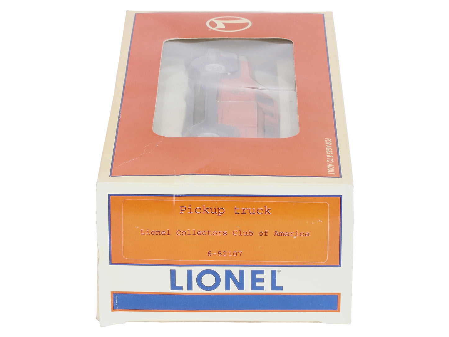 Lionel 6-52107 O Gauge LCCA Orange Motorized Pickup Truck NIB