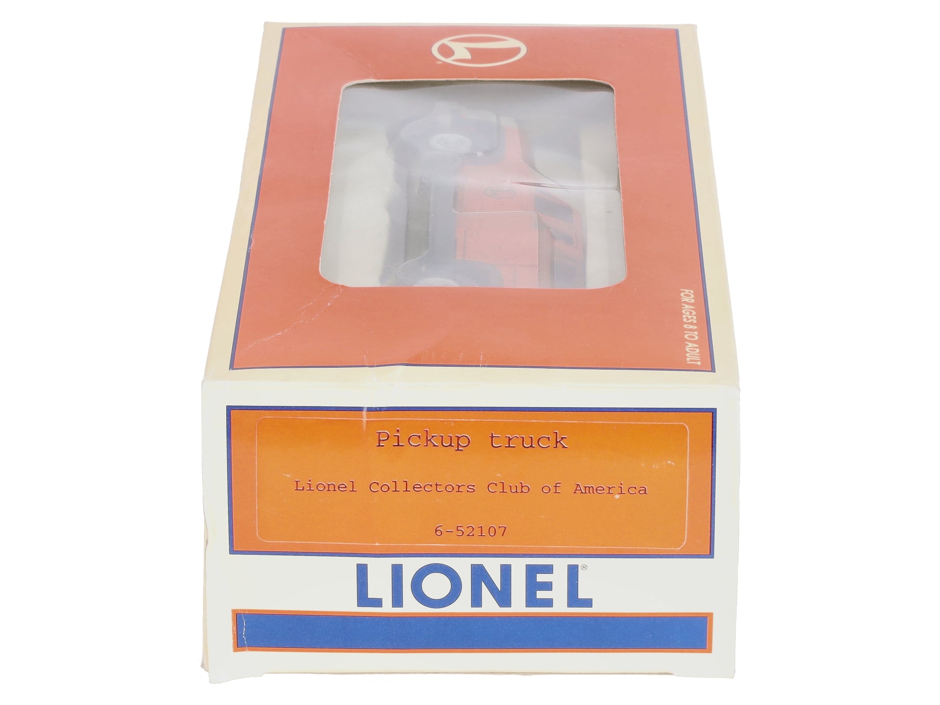 Lionel 6-52107 O Gauge LCCA Orange Motorized Pickup Truck NIB