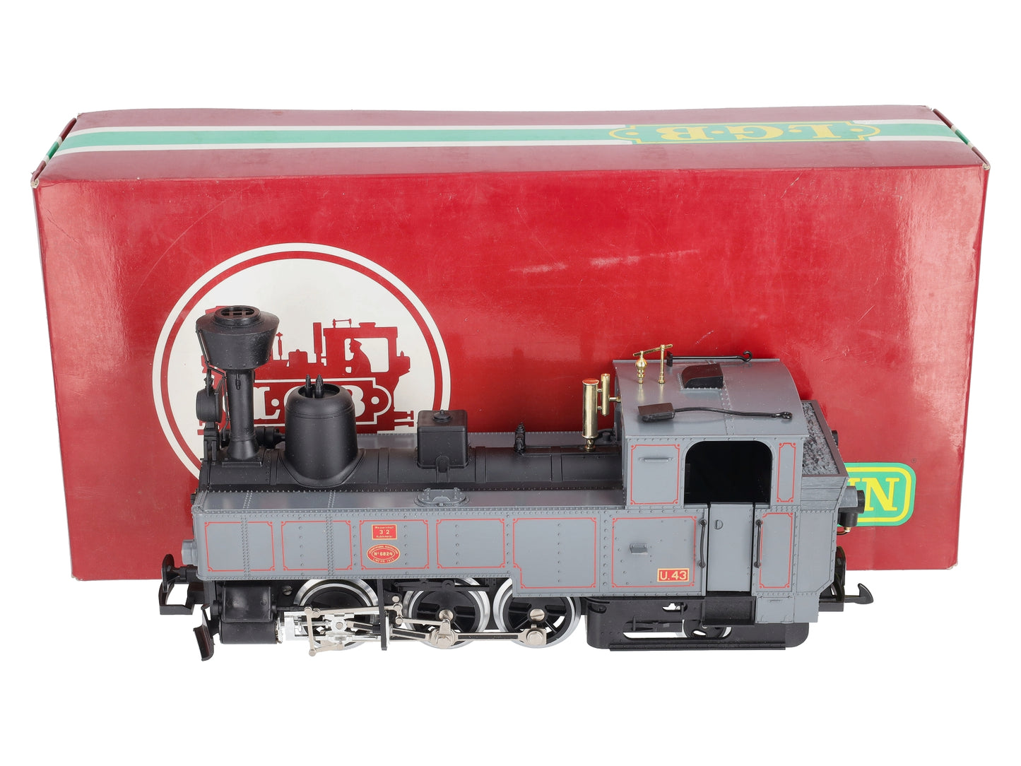 LGB 2070D G Steirmarkische Landesbahn 0-6-2 Gray Steam Locomotive w/Smoke #6824 LN/Box