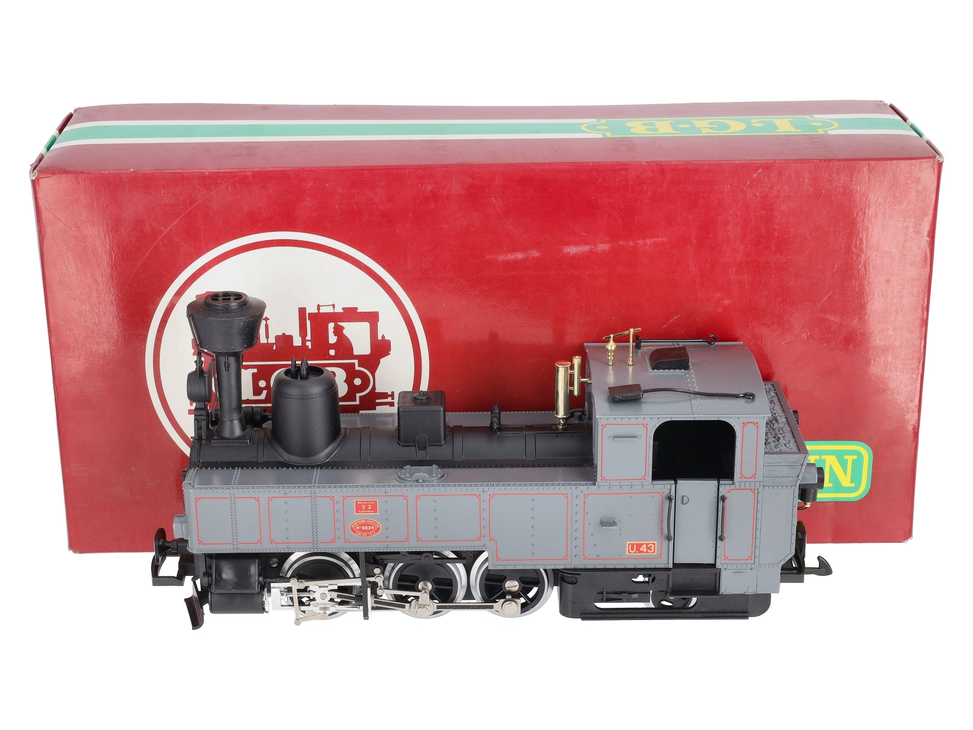 LGB 2070D G Steirmarkische Landesbahn 0-6-2 Gray Steam Locomotive w/Smoke #6824 LN/Box