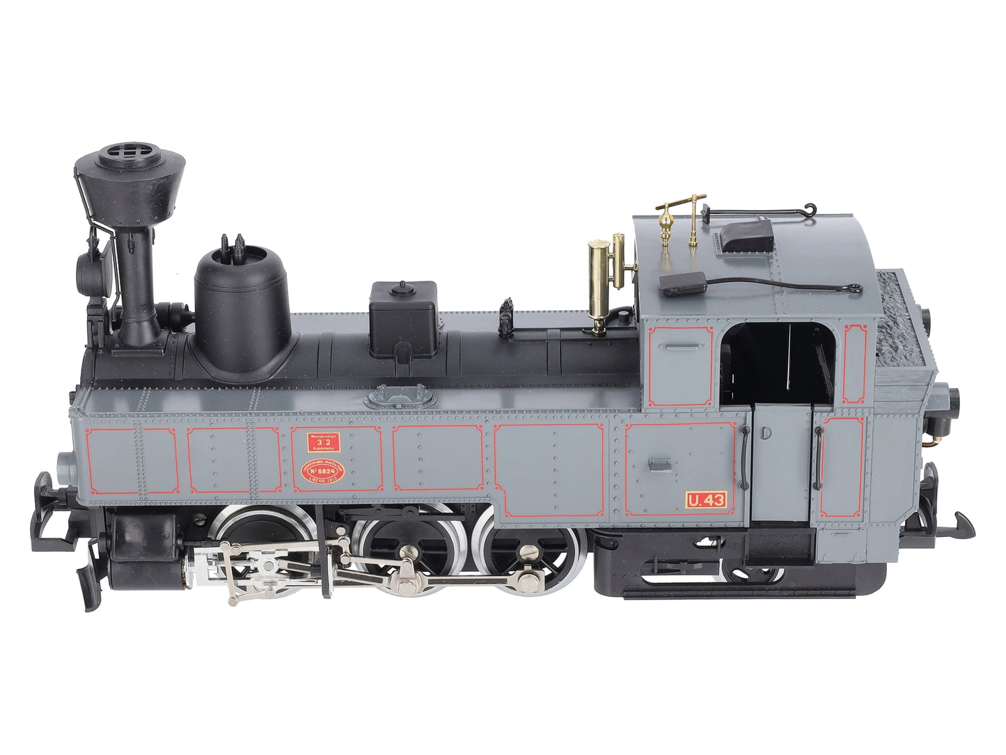 LGB 2070D G Steirmarkische Landesbahn 0-6-2 Gray Steam Locomotive w/Smoke #6824 LN/Box