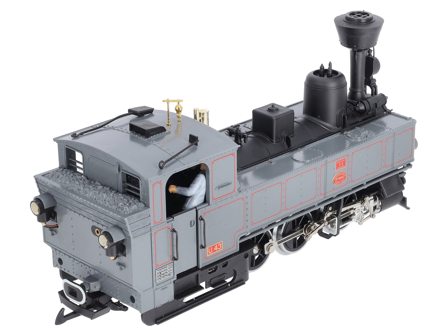 LGB 2070D G Steirmarkische Landesbahn 0-6-2 Gray Steam Locomotive w/Smoke #6824 LN/Box