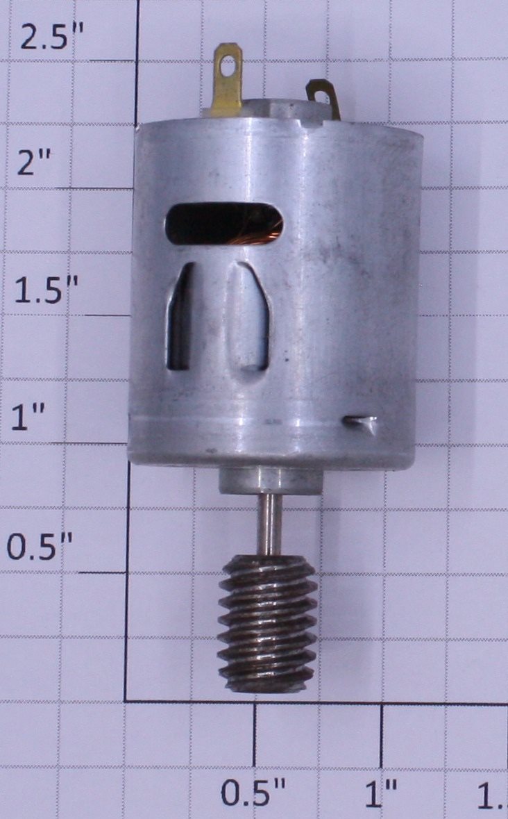 Lionel 87200-502 12 Volt DC Handcar Motor and Worm Gear Assembly