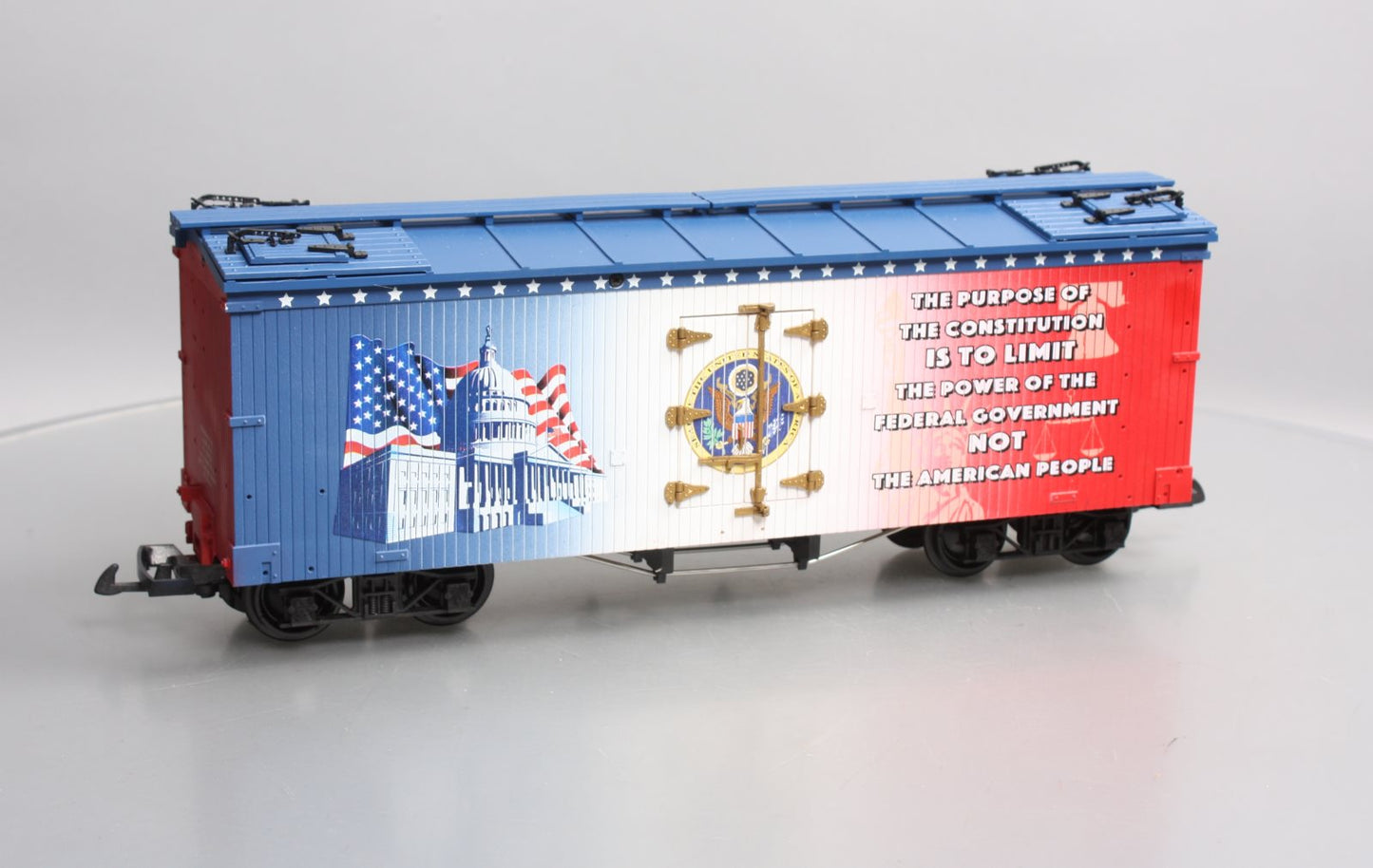 USA Trains R16000 G "Purpose of the Constitution" Patriotic Car U.S Refrigerator