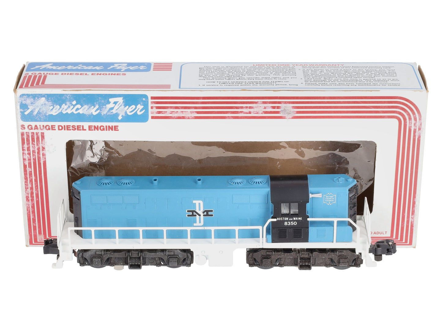 American Flyer 4-8350 S Gauge Boston & Maine GP-7 Diesel Locomotive LN/Box
