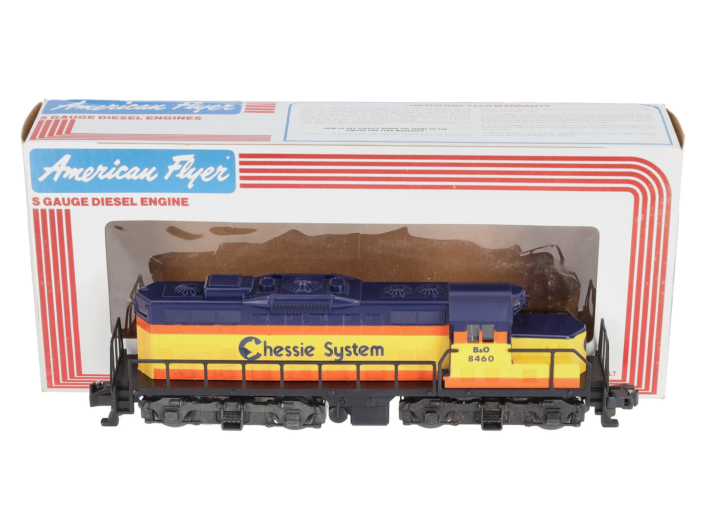 American Flyer 6-48004 S Scale Chessie GP-20 Dummy Diesel Loco LN/Box