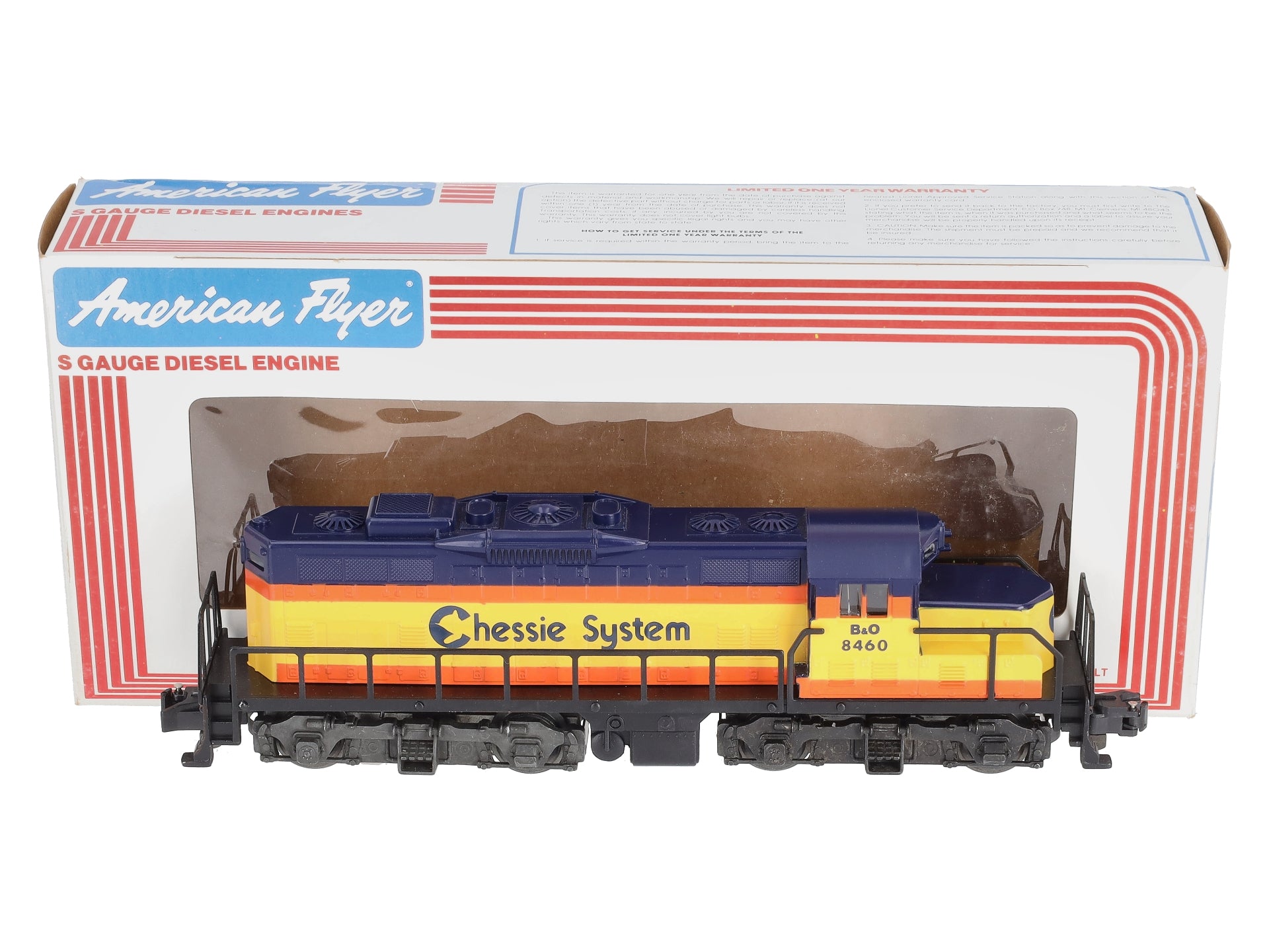American Flyer 6-48004 S Scale Chessie GP-20 Dummy Diesel Loco LN/Box
