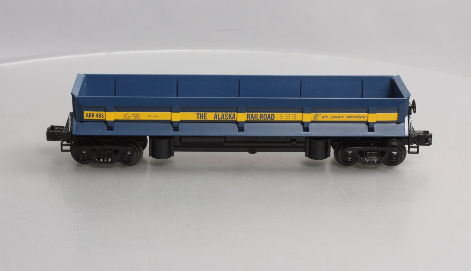 MTH 30-79137 O Gauge Alaska Dump Car #463 w/Operating Bay & Pipe Load NIB