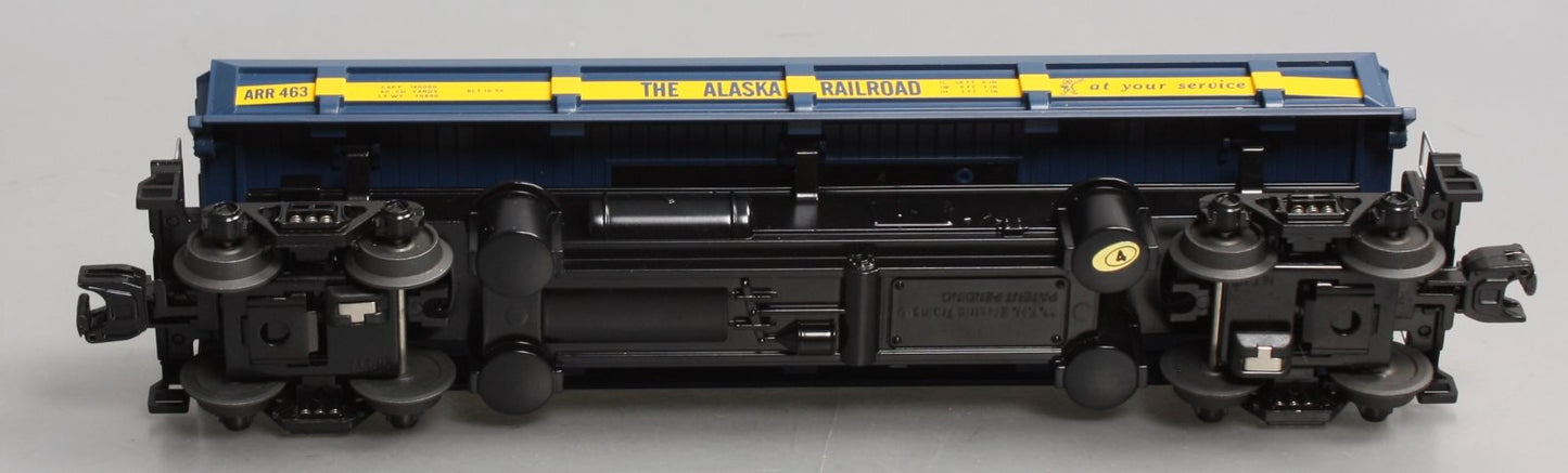 MTH 30-79137 O Gauge Alaska Dump Car #463 w/Operating Bay & Pipe Load NIB