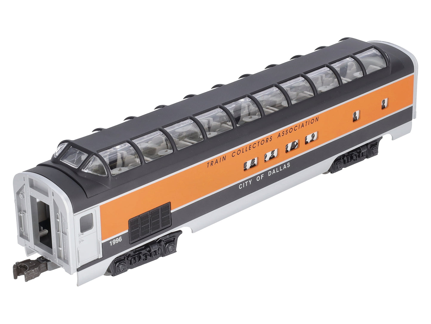 Lionel 6-52085 O Gauge 1996 TCA "City of Dallas" Dallas Full Vista Dome Car LN/Box