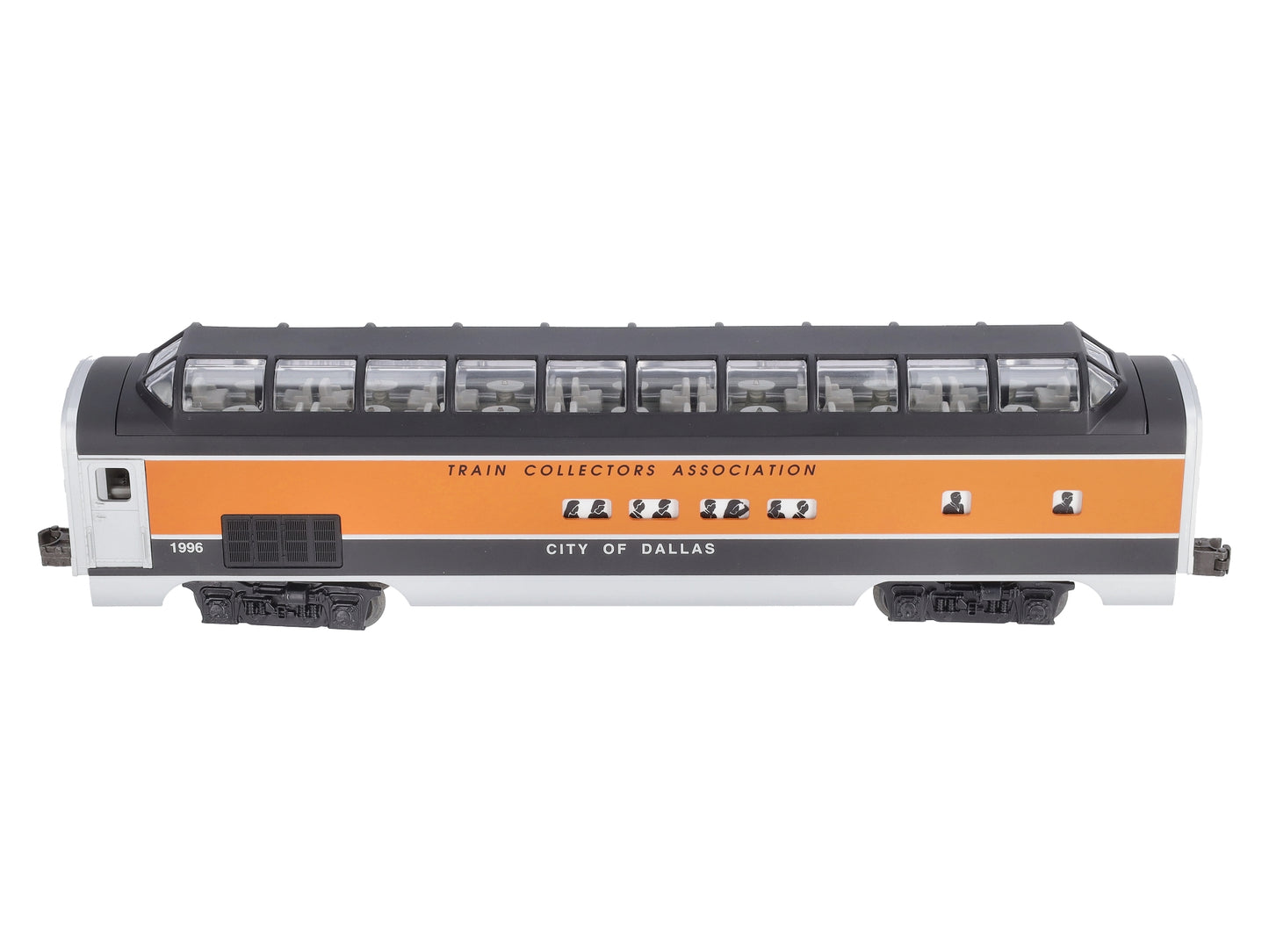 Lionel 6-52085 O Gauge 1996 TCA "City of Dallas" Dallas Full Vista Dome Car LN/Box