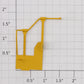 Lionel 8206-094 Yellow Santa Fe Dash-8 Right Handrail
