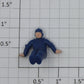 Lionel 50-83 O Gauge Blue Rotating Seated Crew Figure Painted