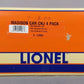 Lionel 6-29066 O Gauge CNJ Madison Passenger Cars (Set of 4) LN/Box