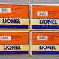 Lionel 6-29066 O Gauge CNJ Madison Passenger Cars (Set of 4) LN/Box