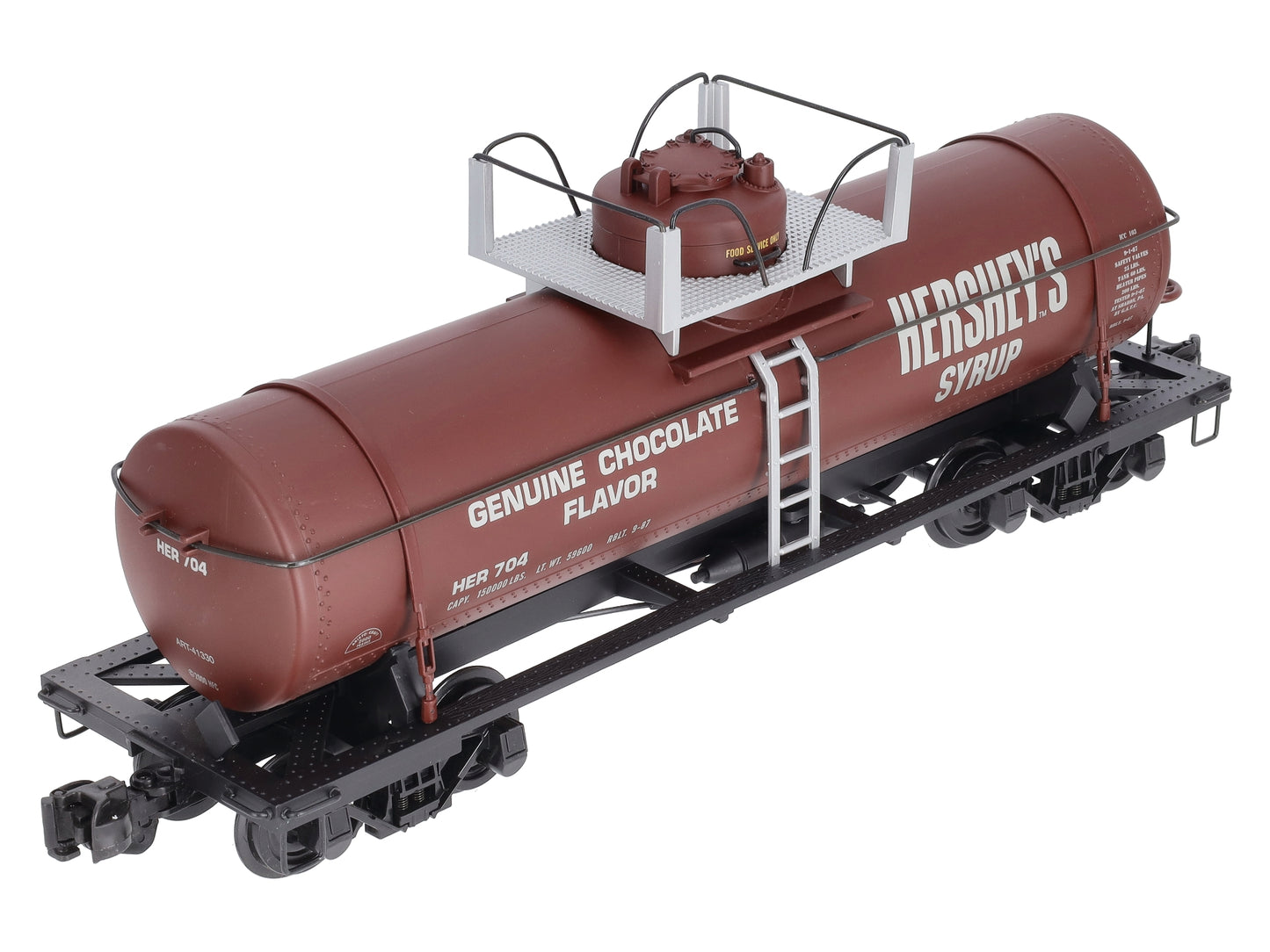 Aristo-Craft 41330 G Scale Hershey Syrup Single Dome Tank Car
