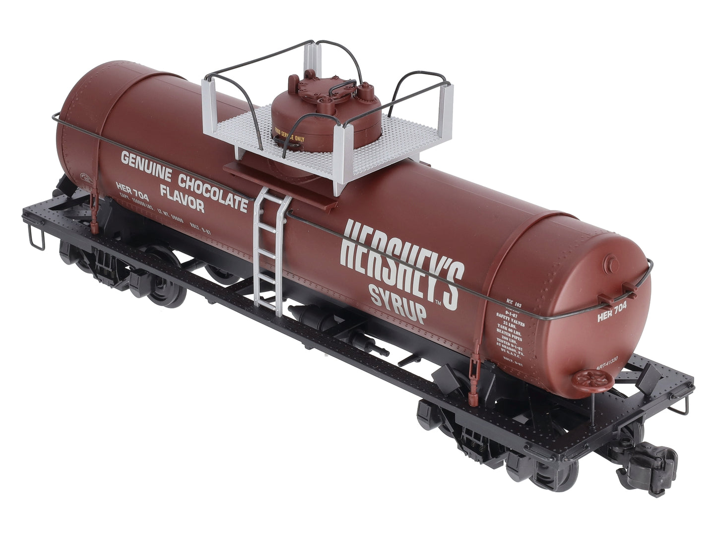 Aristo-Craft 41330 G Scale Hershey Syrup Single Dome Tank Car